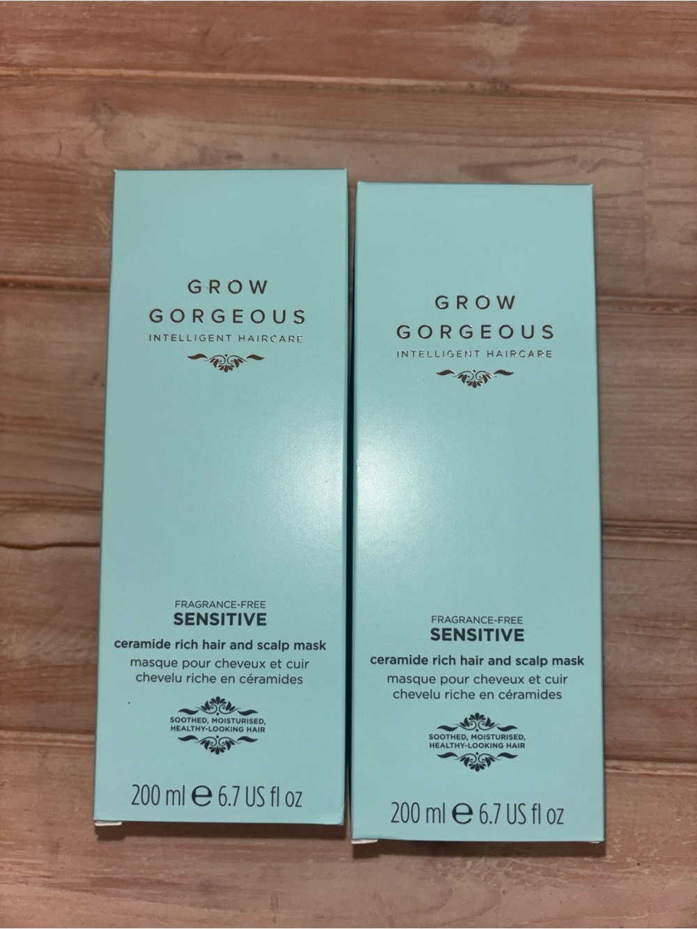Grow Gorgeous Sensitive Ceramide Rich Hair & Scalp Mask set of 2 (701)
